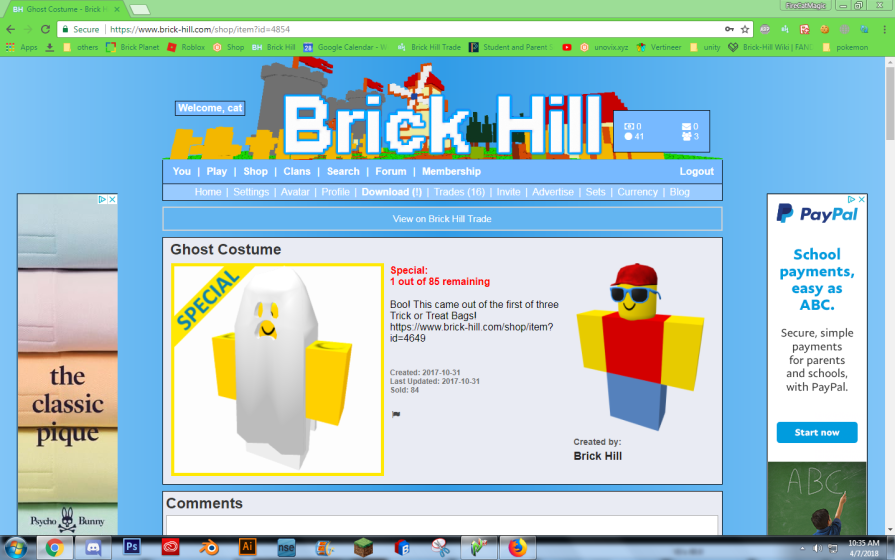 The Great Trading Mishap Of 2018, Brick-Hill Wiki